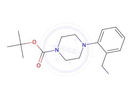 Chemical structure of 4-(2-(Aminomethyl)phenyl)piperazine-1-carboxylate