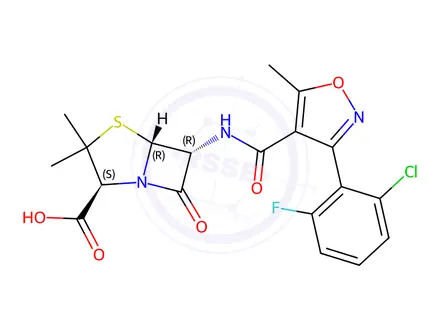 Chemical structure of Flucloxacillin