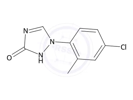 Chemical structure of 1-(4-chloro-2-methylphenyl)-2,3-dihydro-1H-1,2,4-triazol-3-one