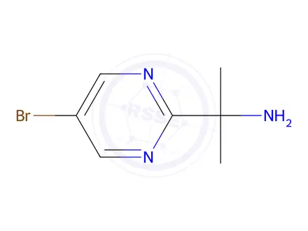 Chemical structure of 2-(5-Bromopyrimidin-2-yl)propan-2-amine