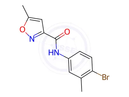 Chemical structure of n-(4-Bromo-3-methylphenyl)-5-methylisoxazole-3-carboxamide