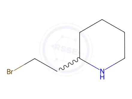 Chemical structure of 2-(2-Bromo-ethyl)-piperidine hydrochloride