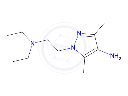 Chemical structure of 1-(2-(Diethylamino)ethyl)-3,5-dimethyl-1h-pyrazol-4-amine