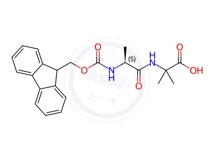 Chemical structure of Fmoc-Ala-Aib-OH