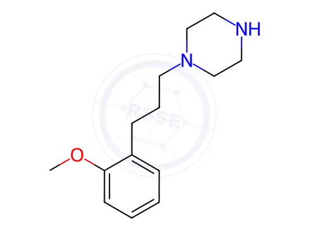Chemical structure of 1-[3-(2-Methoxyphenyl)propyl]piperazine