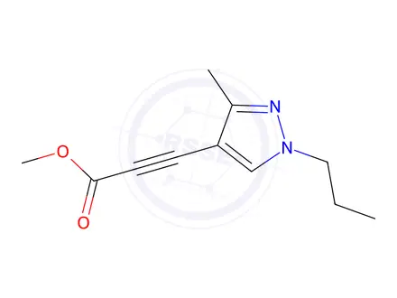 Chemical structure of Methyl 3-(3-methyl-1-propyl-1H-pyrazol-4-yl)propiolate