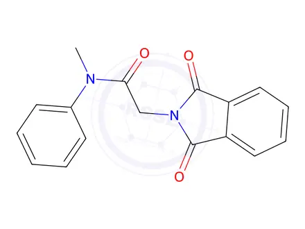 Chemical structure of 2-(1,3-dioxo-1,3-dihydro-2H-isoindol-2-yl)-N-methyl-N-phenylacetamide