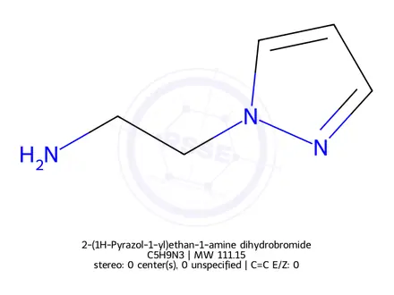 Chemical structure of 2-(1-Pyrazolyl)ethylamine
