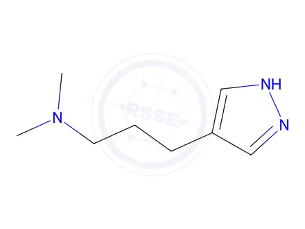 Chemical structure of N,N-Dimethyl-3-(1H-pyrazol-4-yl)propan-1-amine