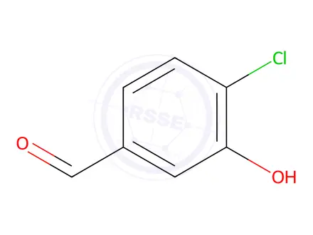 Chemical structure of Benzaldehyde, 4-chloro-3-hydroxy-