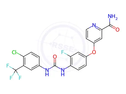 Chemical structure of N-Desmethyl Regorafenib
