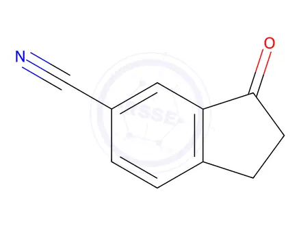 Chemical structure of 6-Cyano-1-indanone