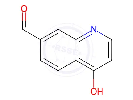 Chemical structure of 4-Hydroxyquinoline-7-carboxaldehyde