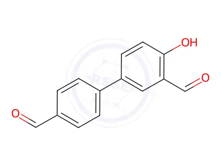 Chemical structure of 4-(4-Formylphenyl)-2-formylphenol