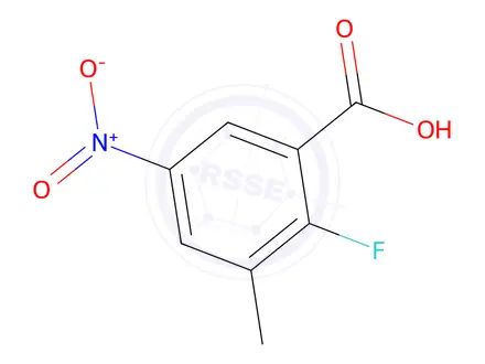 Chemical structure of 2-fluoro-3-methyl-5-nitrobenzoic Acid