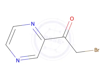 Chemical structure of 2-Bromo-1-(2-pyrazinyl) ethanone