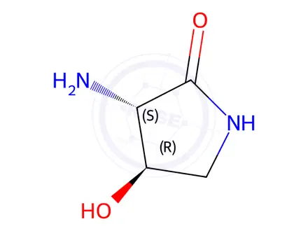 Chemical structure of (3S,4R)-3-Amino-4-hydroxypyrrolidin-2-one