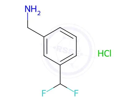 Chemical structure of (3-(Difluoromethyl)phenyl)methanamine hydrochloride