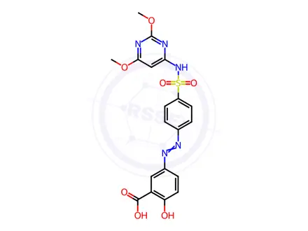 Chemical structure of SALAZODIMETHOXINE