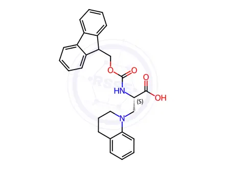 Chemical structure of N-α-(9-Fluorenylmethoxycarbonyl)-3-(1,2,3,4-tetrahydroquinolin-1-yl)-L-alanine