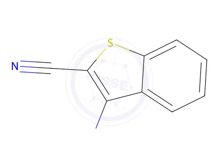 Chemical structure of 3-amino-1-benzothiophene-2-carbonitrile