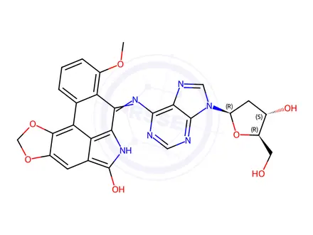 Chemical structure of aristolactam