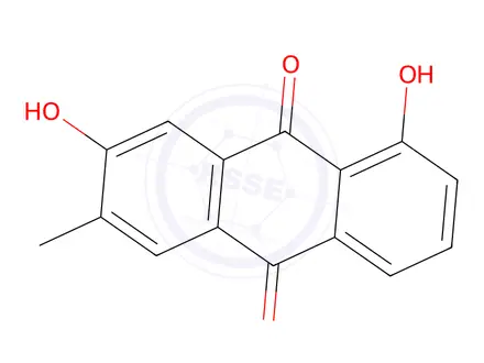 Chemical structure of 1,7-Dihydroxy-6-methylanthracene-9,10-dione