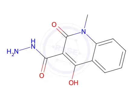 Chemical structure of 4-Hydroxy-1-methyl-2-oxo-1,2-dihydroquinoline-3-carbohydrazide