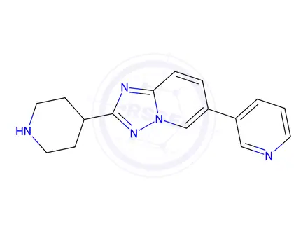 Chemical structure of 2-(Piperidin-4-yl)-6-(pyridin-3-yl)-[1,2,4]triazolo[1,5-a]pyridine