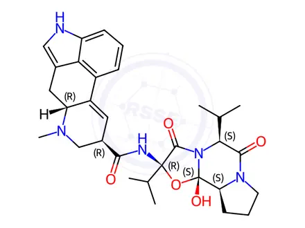 Chemical structure of Ergocornine
