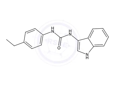 Chemical structure of 1-(4-Ethylphenyl)-3-(1H-indol-3-yl)urea
