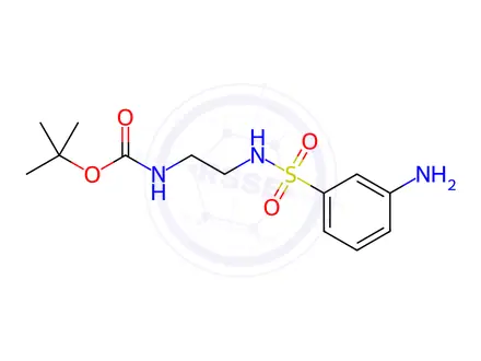 Chemical structure of Carbamic acid, [2-[[(3-aminophenyl)sulfonyl]amino]ethyl]-, 1,1-dimethylethyl ester (9CI)