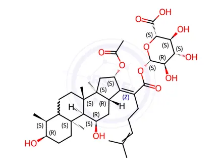 Chemical structure of Fusidic Acid Acyl β-D-Glucuronide