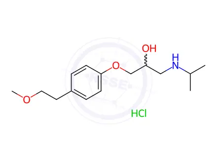 Chemical structure of Metoprolol hydrochloride