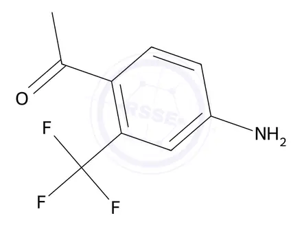 Chemical structure of 1-(4-amino-2-(trifluoromethyl)phenyl)ethanone