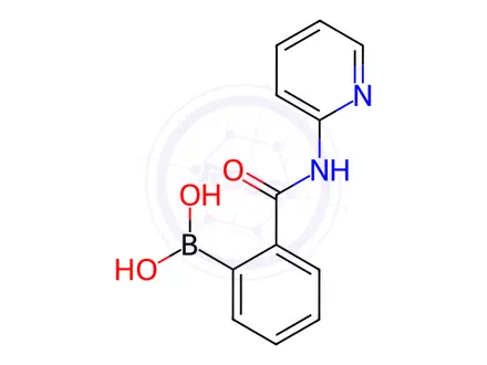 Chemical structure of B-[2-[(2-Pyridinylamino)carbonyl]phenyl]boronic Acid