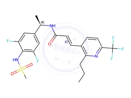 Chemical structure of Asivatrep (controlled substance)