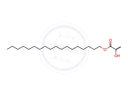 Chemical structure of octadecyl lactate