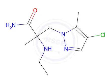 Chemical structure of 3-(4-Chloro-5-methyl-1h-pyrazol-1-yl)-2-(ethylamino)-2-methylpropanamide