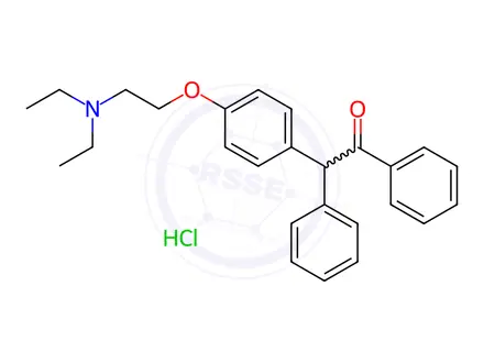 Chemical structure of Clomifene EP Impurity C (HCl Salt)
