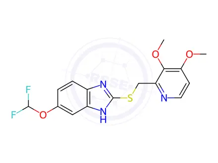 Chemical structure of Pantoprazole EP Impurity B (Pantoprazole USP Related Compound B, Pantoprazole Sulfide)