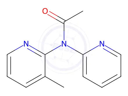 Chemical structure of N-(3-Methylpyridin-2-yl)-N-(pyridin-2-yl)acetamide