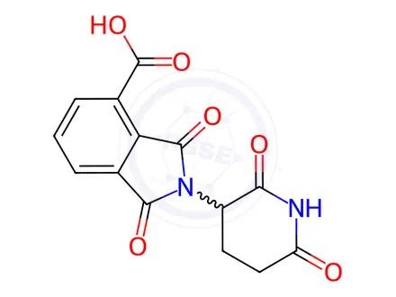 Chemical structure of 2-(2,6-Dioxopiperidin-3-yl)-1,3-dioxoisoindoline-4-carboxylic Acid