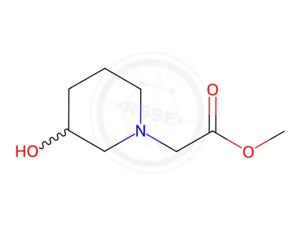 Chemical structure of Methyl 2-(3-hydroxypiperidin-1-yl)acetate