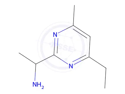 Chemical structure of 1-(4-Ethyl-6-methylpyrimidin-2-yl)ethan-1-amine