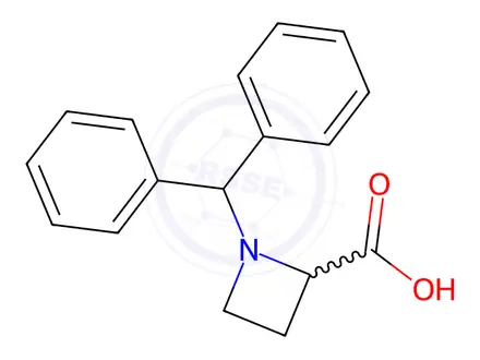 Chemical structure of 1-Benzhydrylazetidine-2-carboxylic Acid