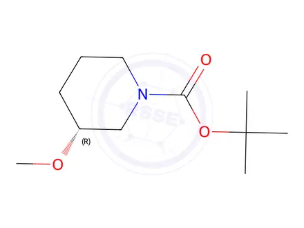 Chemical structure of (R)-tert-Butyl 3-methoxypiperidine-1-carboxylate