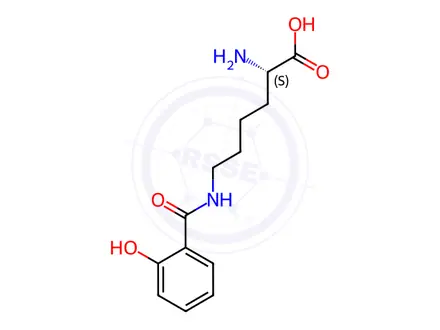 Chemical structure of DL-Lysine Acetylsalicylate-Impurity J