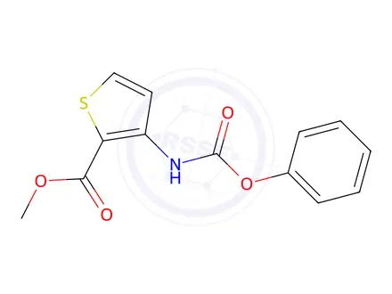 Chemical structure of Methyl 3-[(Phenoxycarbonyl)Amino]Thiophene-2-Carboxylate