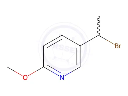 Chemical structure of 5-(1-Bromoethyl)-2-methoxypyridine